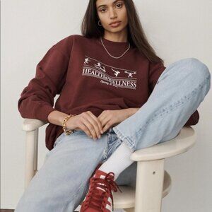 COPY - Sporty and Rich Crewneck Sweater – Burgundy Size Large